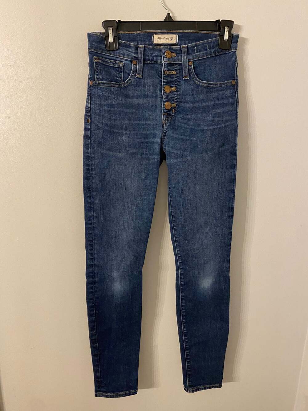 Madewell Jeans 9" High Rise Skinny Jeans Size 25Blue Wash Stretch